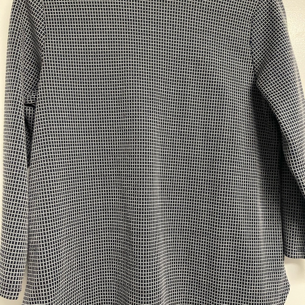 Van Heusen Black and White Checkered Blouse